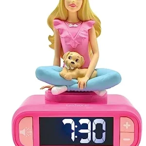 Barbie – Sveglia Barbie con Schermo LCD retroilluminato – LexiBook – 3380743101927
