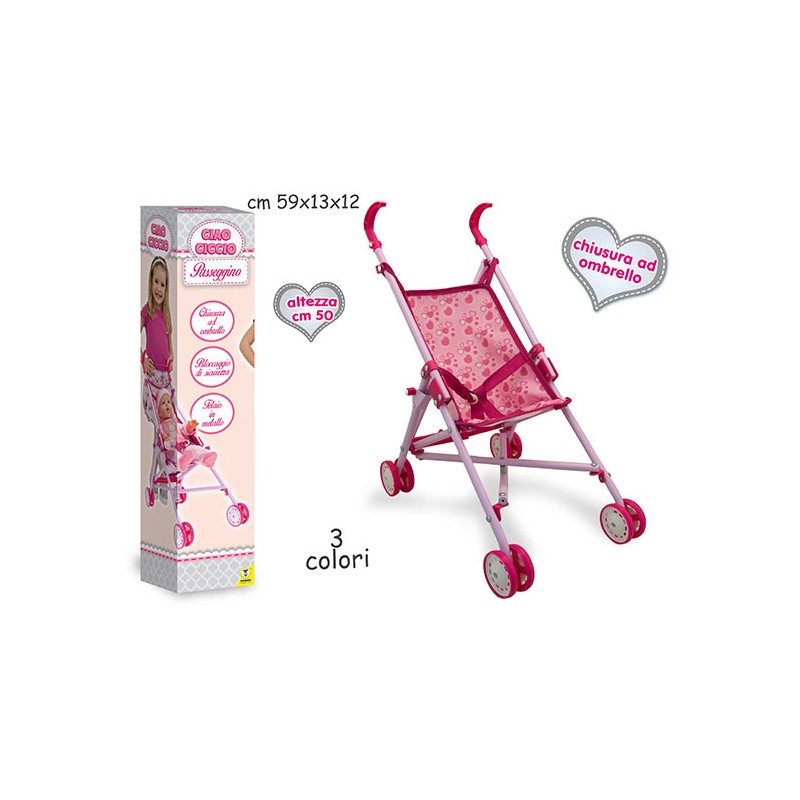 Passeggino bambola chiusura a ombrello – 8017967637455 - immagine 2