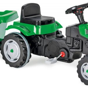 Trattore Active a pedali con rimorchio