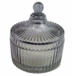 Candela cristal profumata 13 X 10 cm. col. nero 36 pz. - immagine 2